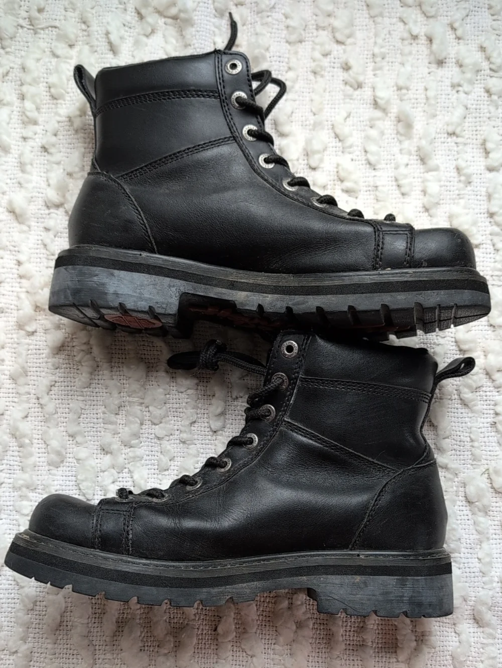 Harley Davidson Men's Flame 94096 Riding Biker Motorcycle Boots 9.5